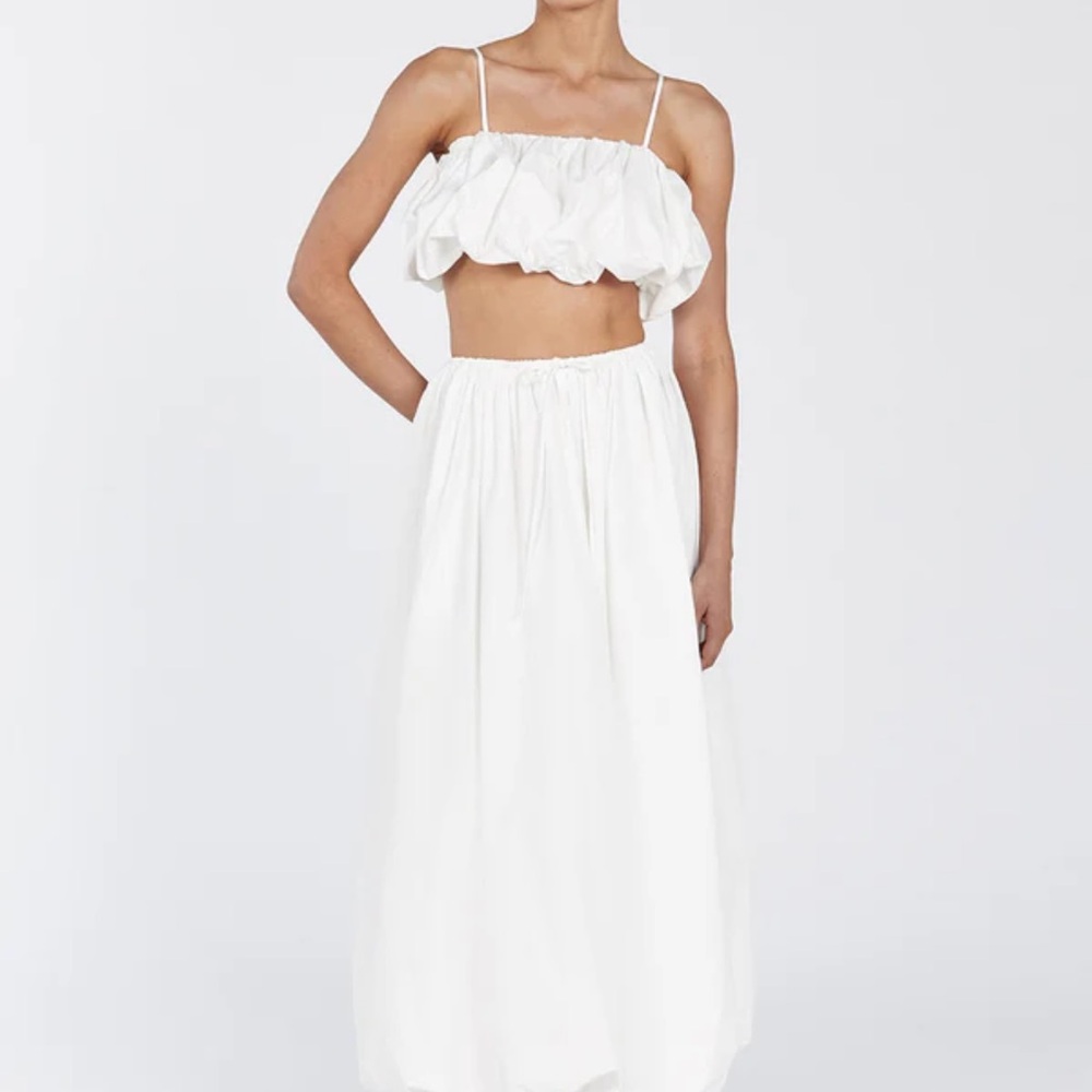 Elegant White Maxi Skirt